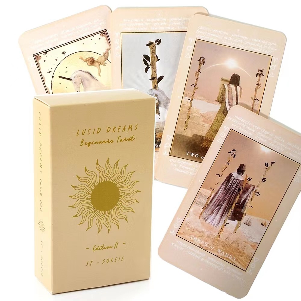 Tarot Deck With Guidebook - Lucid Dreams Beginners Tarot Decks Permainan