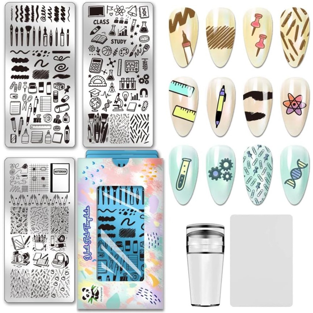 Stationery Books - 3pcs Alat Tulis Pelat Stempel Kuku