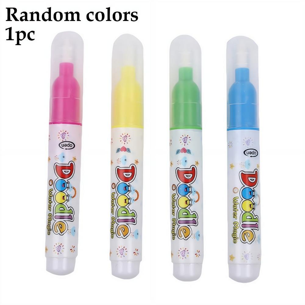 Reusable Water Magic Coloring Book - 1/4 Buah Pena Air Ajaib Dapat