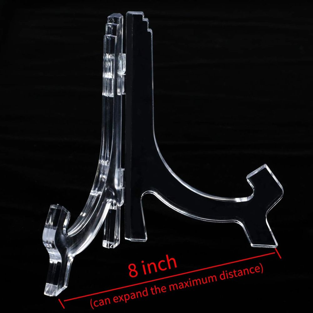 6 Paket Penyangga Akrilik Tran - Clear Acrylic Book Stand Holder ulasan dan harga