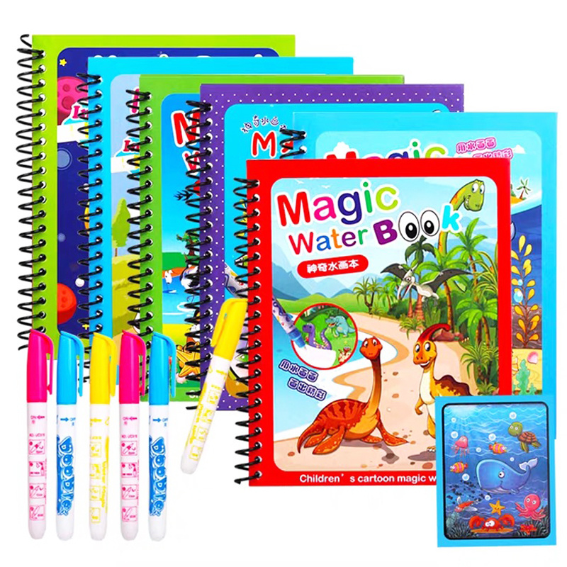 Mainan Montessori anak-anak bu - Reusable Water Magic Coloring Book ulasan dan harga