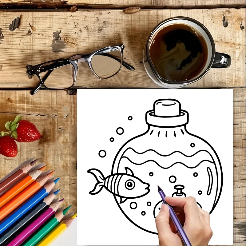 Buku Mewarnai Magic Jar untuk  - Adult Coloring Book Stress Relief ulasan dan harga