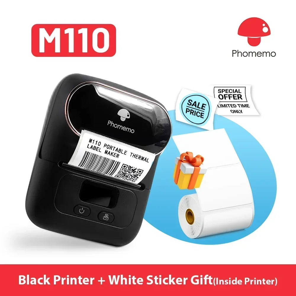 Phomemo M110 Printer Mini port - Mini Pocket Thermal Printer Paper Roll ulasan dan harga