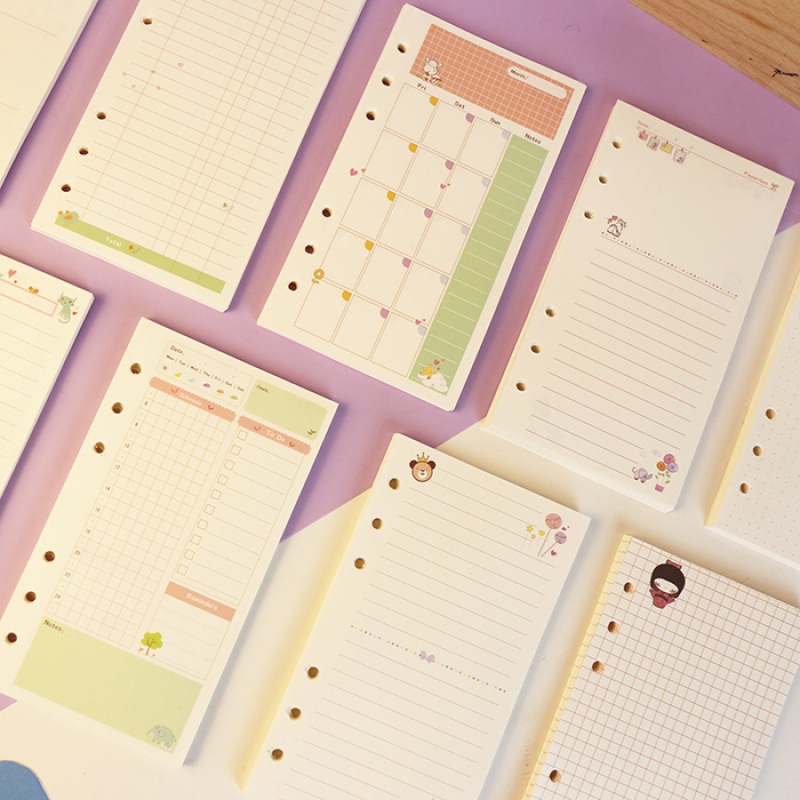 Kawayi A5 A6 Loose Leaf Notebo - A5 Spiral Dotted Grid Notebook ulasan dan harga