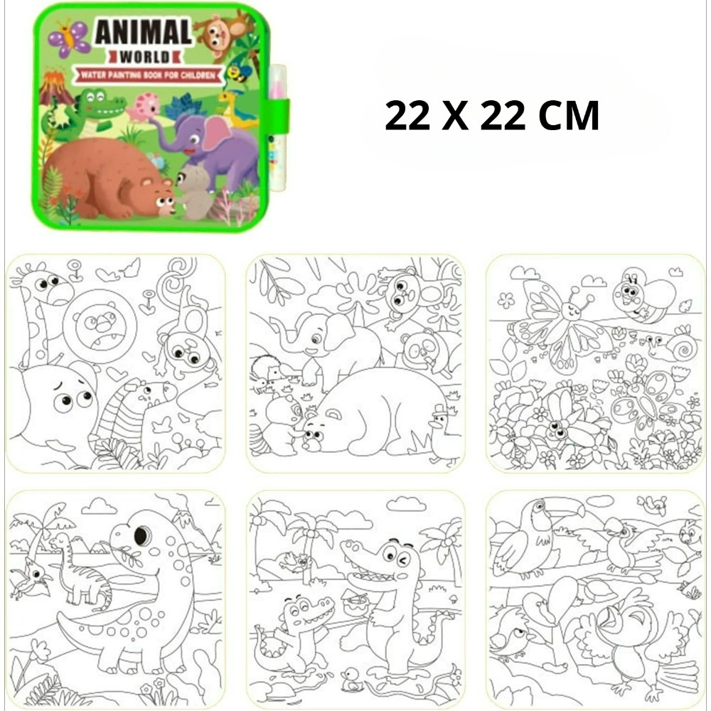 Set Buku Mewarnai Air Ajaib de - Reusable Water Magic Coloring Book ulasan dan harga