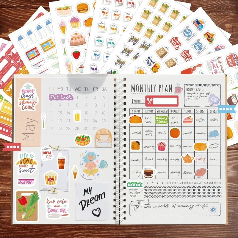 Stiker Perencanaan Makanan Sti - Stationery Books ulasan dan harga