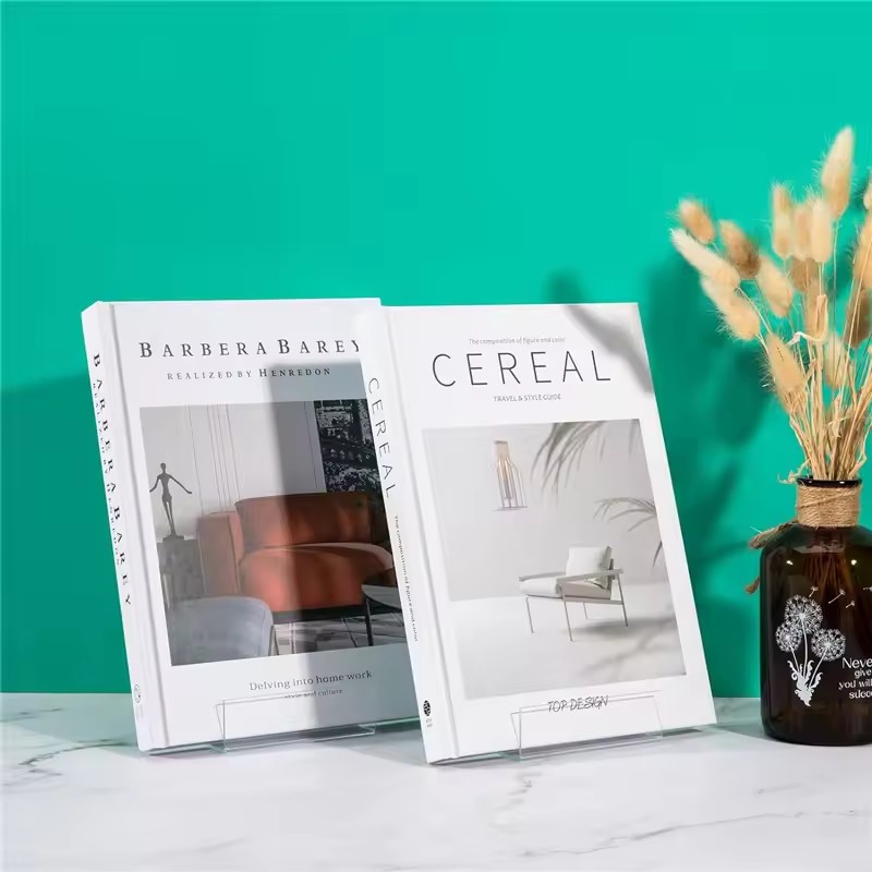 4 buah Penyangga Buku Transpar - Clear Acrylic Book Stand Holder ulasan dan harga