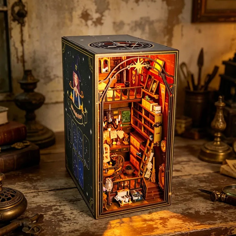 Kit Rak Buku DIY Mira Magic Bo - Diy Wooden Book Nook Kit Shelf Insert ulasan dan harga