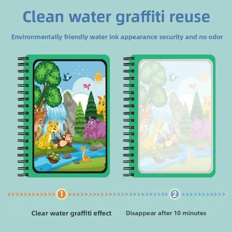 Buku Ajaib Gambar Air Mainan M - Reusable Water Magic Coloring Book ulasan dan harga