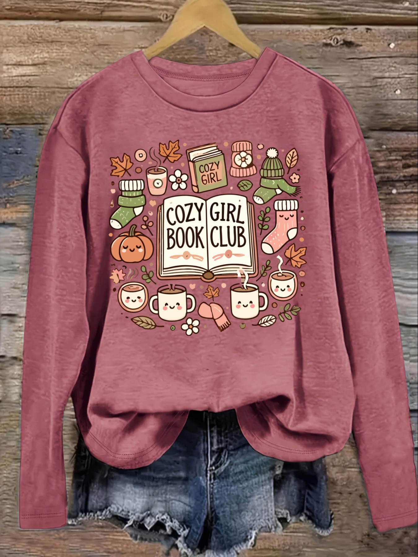 Kaos Wanita Lengan Panjang Kas - Books ulasan dan harga